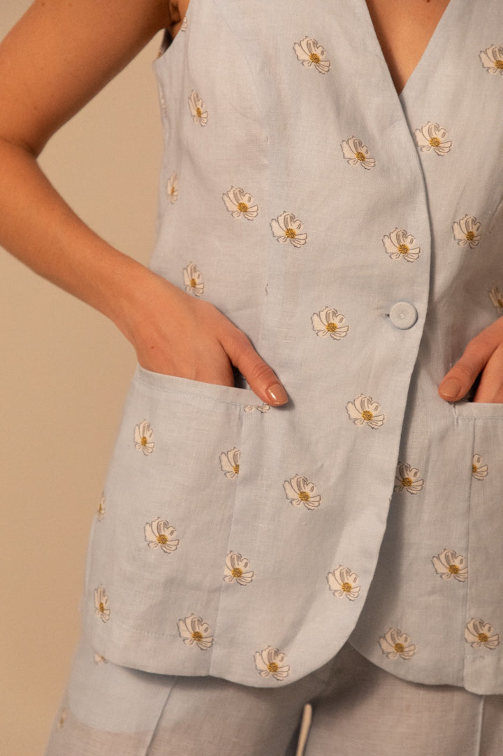 BLAIRE BLAZER BABY BLUE
